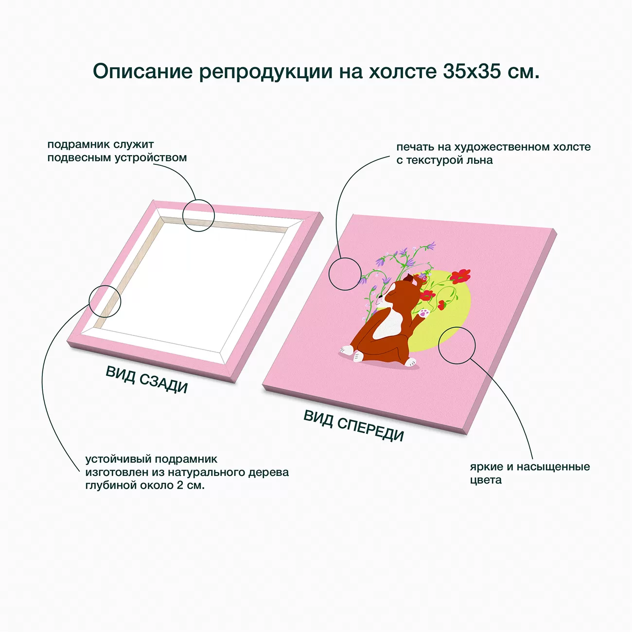 Картина Stamprint Собака и йога 3 / CD003 (35х35см) — фото 6