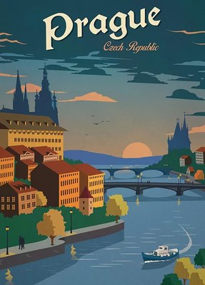 

Картина на стекле, Прага ST048