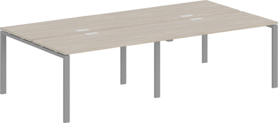 Комплект письменных столов Norden 240х163.8х75 / SG.257.OD.63.AN (антрацит/дуб темный) - 