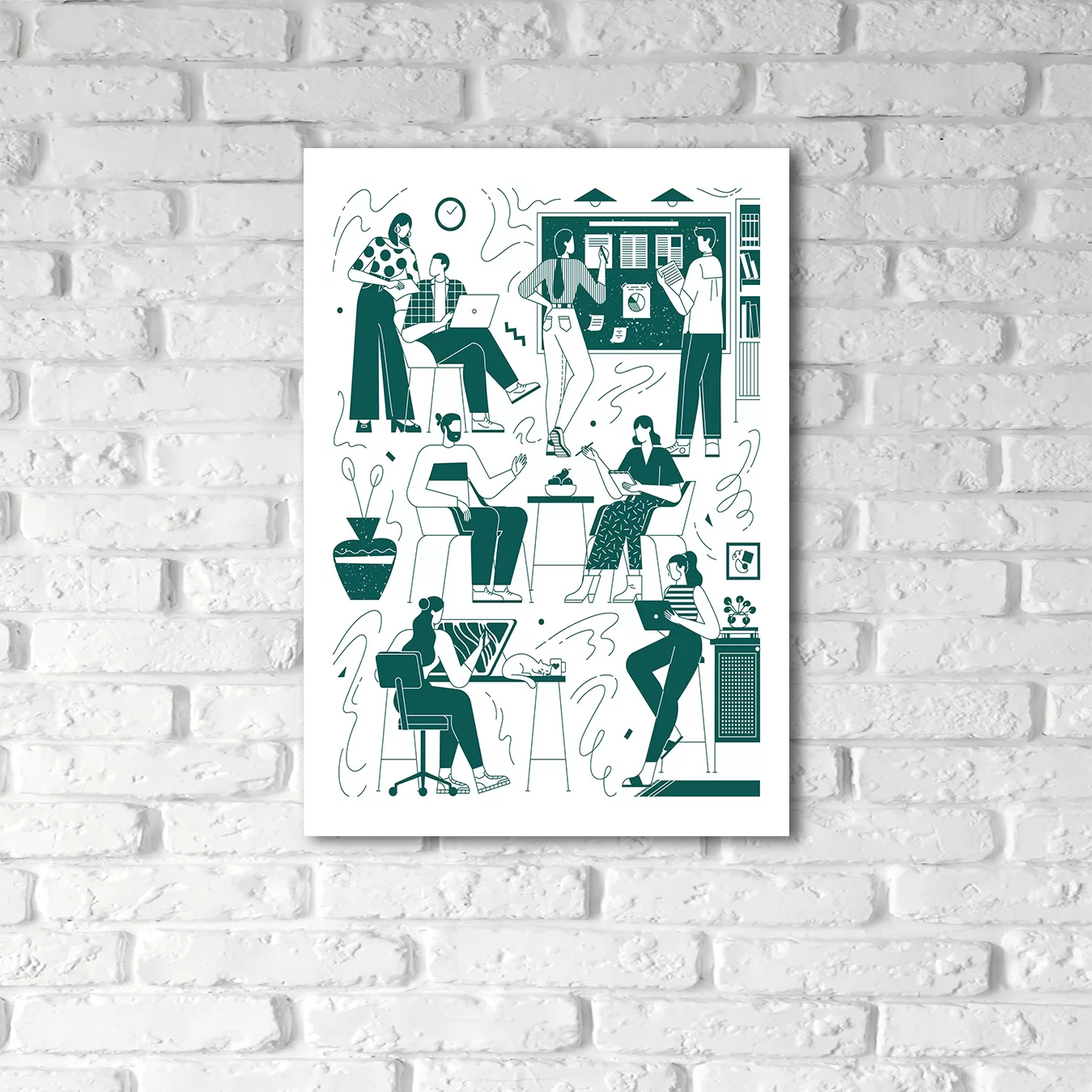 Картина Stamprint Рабочая атмосфера 3 / TR027 (85х60см) — фото 2