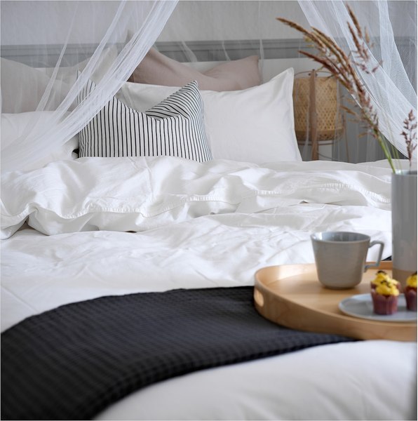 Пододеяльник с наволочками Ikea Энгслилья 903.185.46