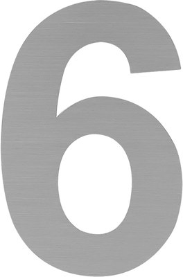 

Цифра дверная, Luxe 6 (9) 75мм самоклеющаяся / 20160