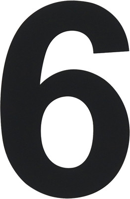 

Цифра дверная, Luxe 6 (9) 75мм самоклеющаяся / 20151