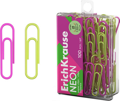 Скрепки Erich Krause Neon / 62050 - 