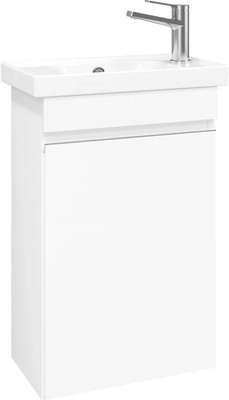 Тумба под умывальник Laparet Sargas mini 50 R / LS-WCAB-50-101R (ультра белый глянец) - 