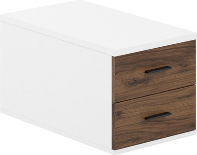 Тумба Norden с 2 ящиками / SG.537.WH.DM (белый/дуб модена) -