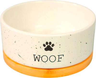 Миска для животных Mr. Kranch Bamboo Woof / MKR543677 (белый) - 