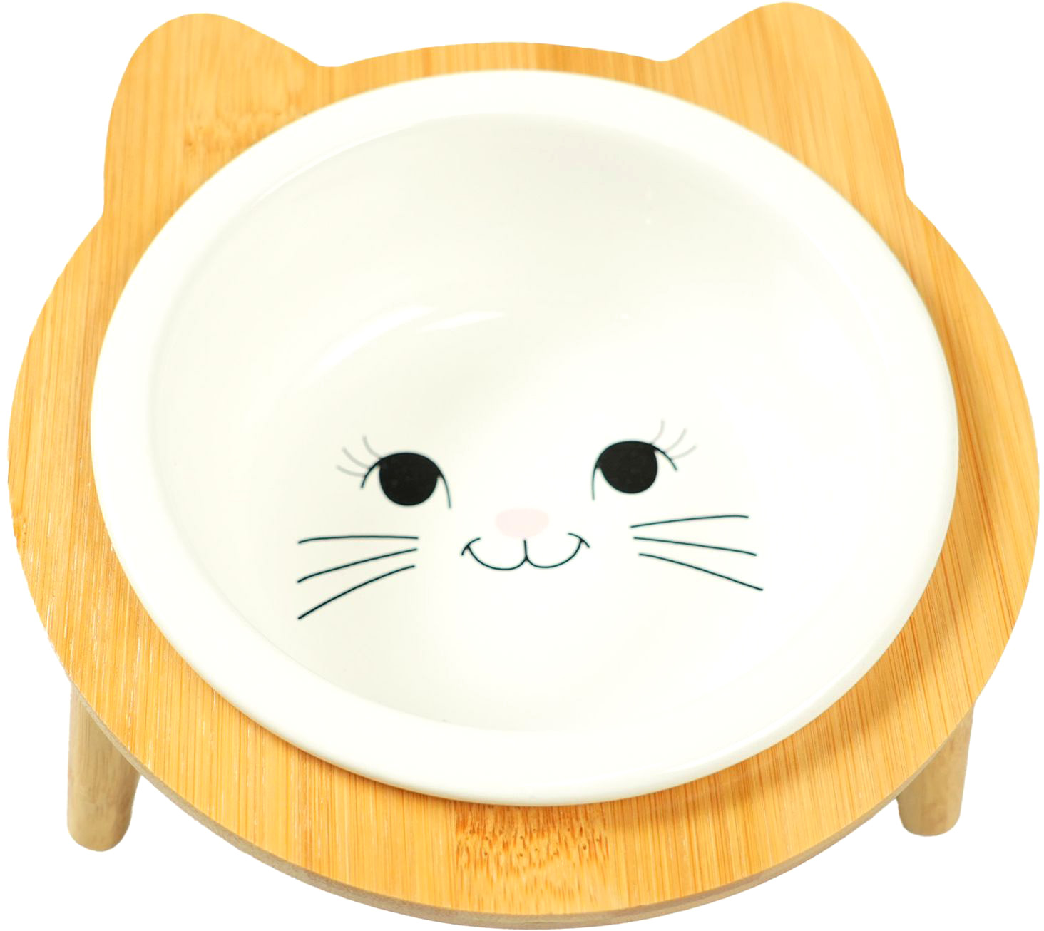 Миска для животных Mr. Kranch Bamboo / MKR543707 (белый)