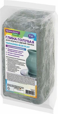 Глина Brauberg Hobby / 665357 (1кг, голубой) - 