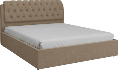 Двуспальная кровать Bravo Мебель Белиста 160х200 без ПМ стандарт 6 вариант (песчаный) -