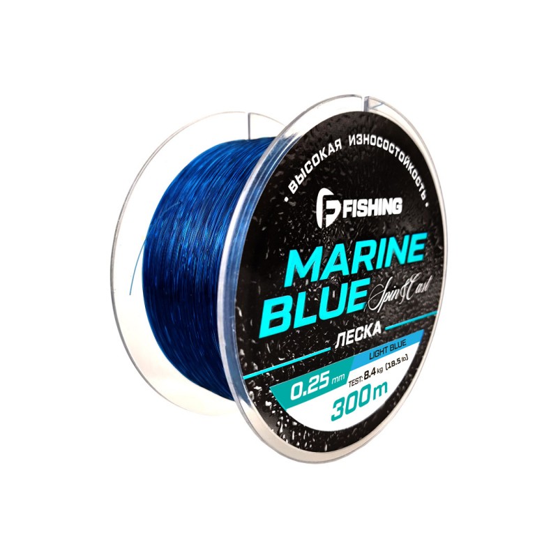 Леска монофильная F-Fishing Marine Blue Spin 300м 0.25мм / FMBS3-025 — фото 2