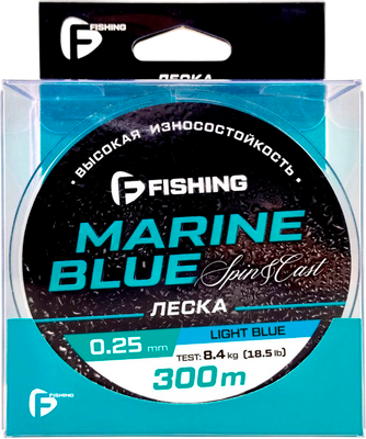 

Леска монофильная, Marine Blue Spin 300м 0.25мм / FMBS3-025