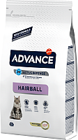 Сухой корм для кошек Advance Hairball с индейкой и рисом (1.5кг) - 