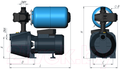 Насосная станция Unipump Auto Jet 100 S-50-S