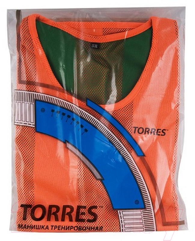 Манишка футбольная Torres TR11045O/G (р-р 48-50, оранжевый/зеленый) — фото 5