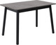 Обеденный стол Мамадома Tirk Radial-110 раздвижной 110-142x70 (дымчатая керамика/черный) - 