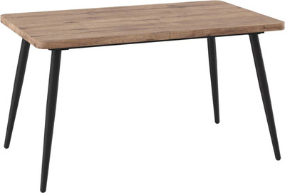 Обеденный стол Мамадома Borg Radial-140 раздвижной 140-180x85 (дуб веллингтон/черный) -