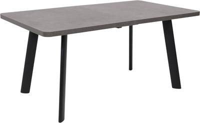 Обеденный стол Мамадома Leon Lux Radial-180 раздвижной 180-240х95 (дымчатая керамика/черный) -