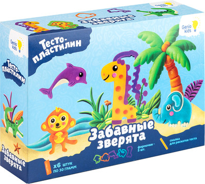 Набор для лепки Genio Kids Забавные зверята / TA2045 - 