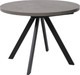 Обеденный стол Мамадома Рондо М-100 круглый раздвижной 100-135 (дымчатая керамика/черный) - 