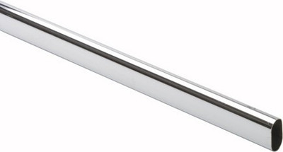Штанга мебельная AKS L-600 30x15 / 114 574 (хром) - 