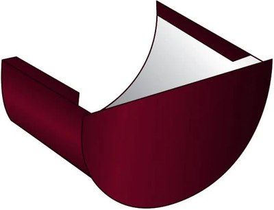 Заглушка желоба Скайпрофиль Металлическая 120х62 (RAL 3005) - 