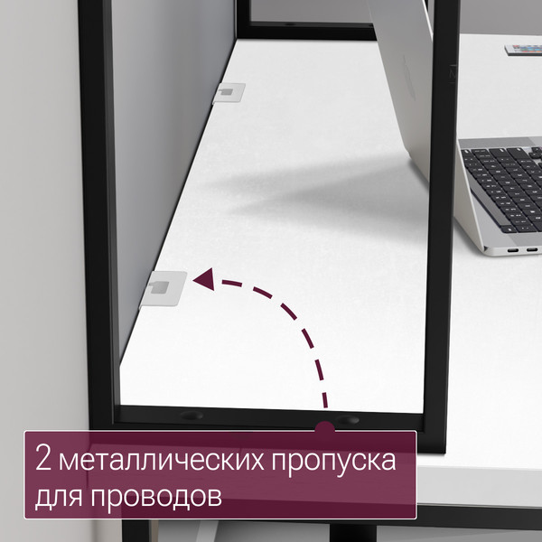 Купить Письменный стол Millwood Кембридж 1600х800 / 51664_b__ch в Борисове