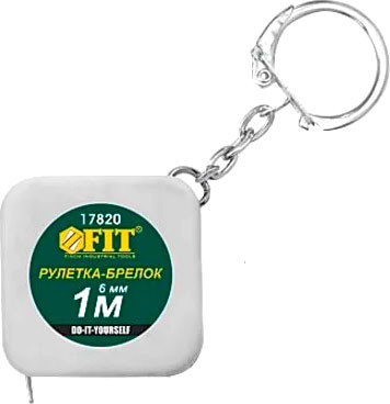 Рулетка FIT 6мм / 17820 (1м, белый) -
