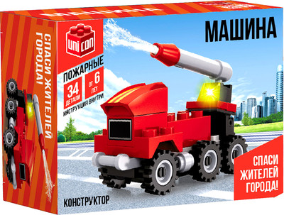 Конструктор Unicon Пожарная машина TS30110A-01/02/03/04 / 1035385 - 