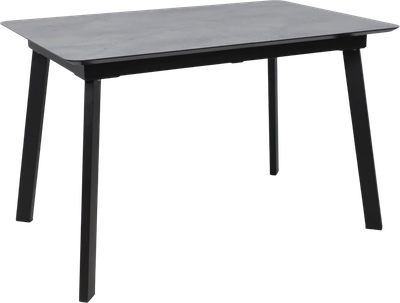 Обеденный стол LEPREMO AV 1209 HPL+МДФ раздвижной 1200-1600x800 (мрамор марквина синий/черный) - 