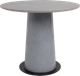 Обеденный стол LEPREMO AV 2317 МДФ+керамика 900 (серый матовый Larka Grey/черный+HPL Будда) -