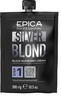 Крем для осветления волос Epica Silver Blond Черный (300г) - 