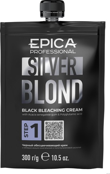 Крем для осветления волос Epica Silver Blond Черный (300г)