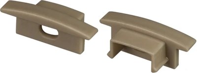 

Заглушка для профиля, LINE-2308-F OLIVE GREY с отверстием / 038637