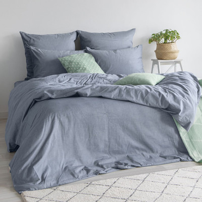 Комплект постельного белья Verossa Melange 2.0сп / 775857 (70x70, Indigo) -