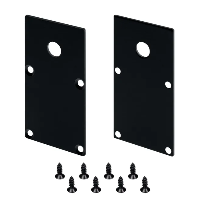 Заглушка для профиля Arlight LINE-S-3667 BLACK с отверстием / 042915