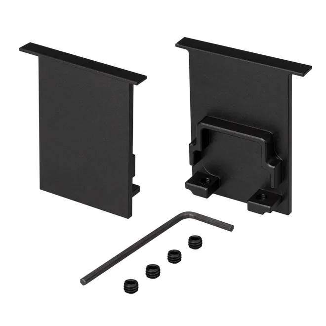 Заглушка для профиля Arlight SL-COMFORT-3551-F BLACK глухая / 031787