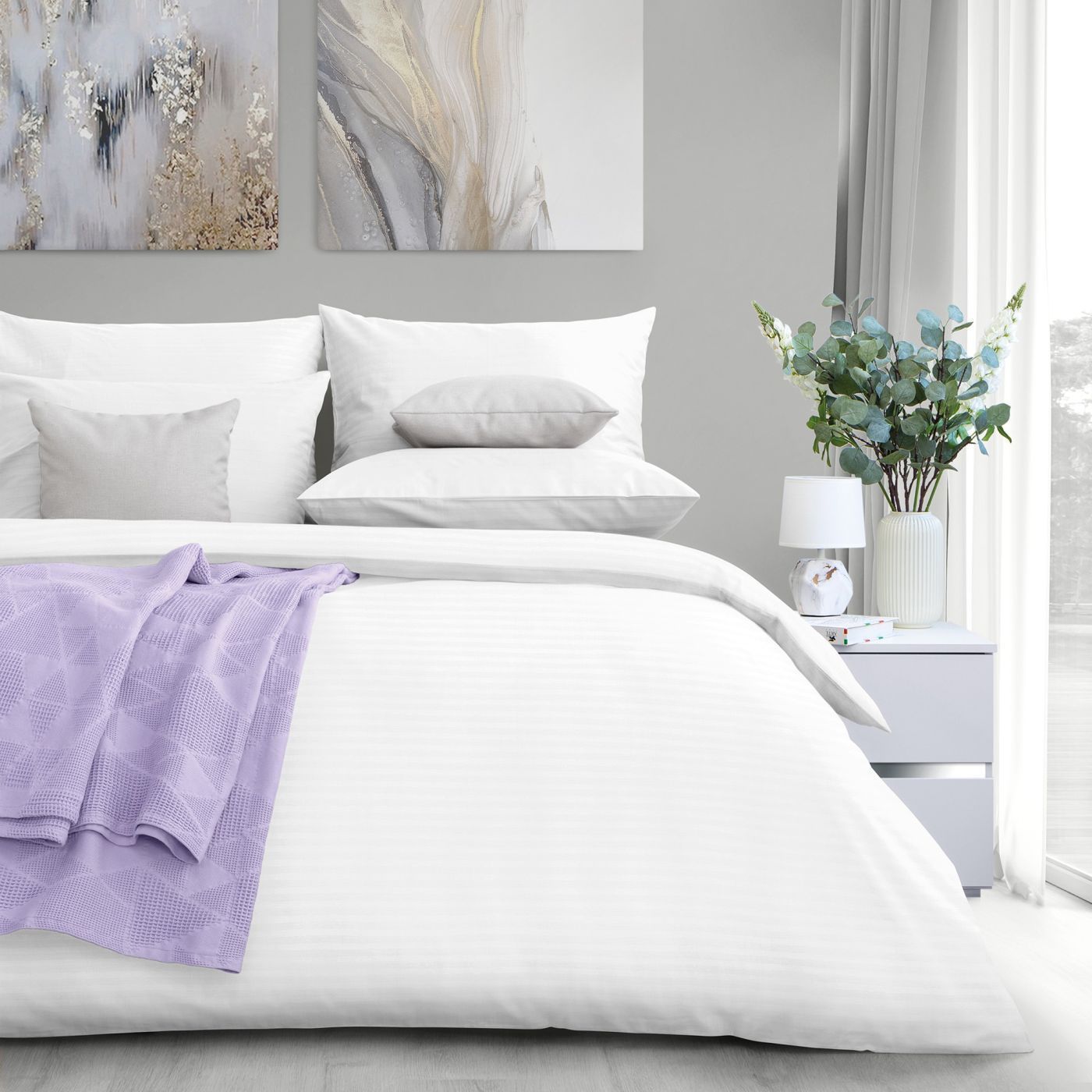 Комплект постельного белья Verossa Stripe 1.5сп 50x70 / 929780 (Royal)
