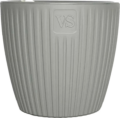 Кашпо VipSet ЭВИ с дренажной системой (4.5л, серый) -