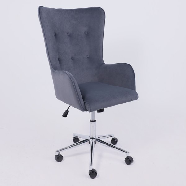 Купить Кресло офисное AksHome Bella XL chrome Kiton 713 Graphite в Бобруйске