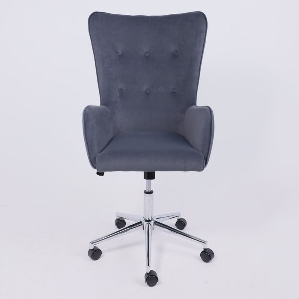 Купить Кресло офисное AksHome Bella XL chrome Kiton 713 Graphite в Бобруйске