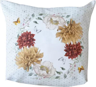 Наволочка декоративная Listelle Цветочная симфония венок на белом 817801/2 - 