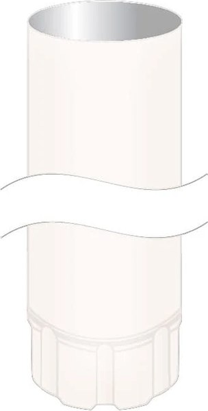 Труба водосточная Скайпрофиль Металлическая 90x3000 (RAL 9003)