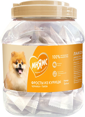 Лакомство для собак Мнямс И щенков с 4 месяцев Фросты из курицы / 7178117 (48шт) -
