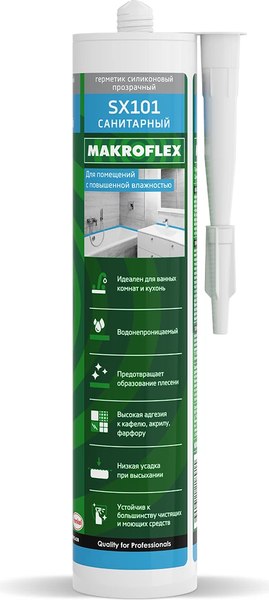 Герметик силиконовый Ceresit SX 101 (280мл, белый)