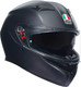 Мотошлем AGV K3 E2206 MPLK / 2118381001-004-XL (XL, матовый черный) - 
