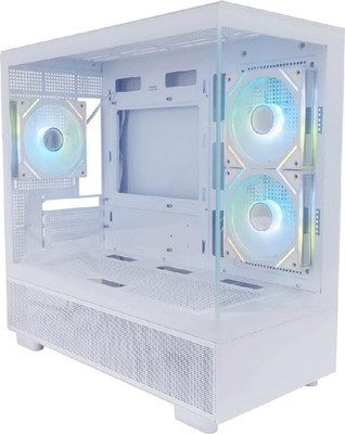 Корпус для компьютера 1stPlayer Mi5 / Mi5-WH-2FC7R-W-1FC7-W (белый, без БП) -