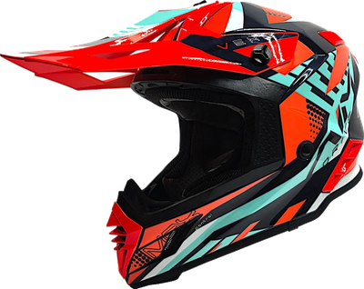 Мотошлем AiM RH855 Fiber Glass Vexo RH855V-BRB-XS (XS, красный/синий) - 