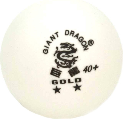 Набор мячей для настольного тенниса Giant Dragon Training Gold 2 New / 51.683.32.2 (6шт, белый) -