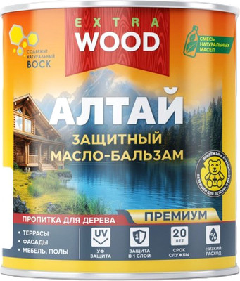 

Защитно-декоративный состав, Wood Extra Алтай База А Кедр